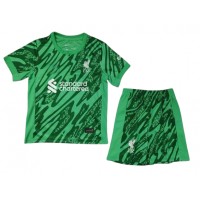 Camisa de time de futebol Liverpool Alisson Becker #1 Goleiro Replicas 2º Equipamento Infantil 2024-25 Manga Curta (+ Calças curtas)